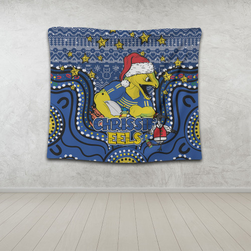 Parramatta Eels Christmas Custom Tapestry - Christmas Knit Patterns Vintage Jersey Ugly Tapestry Parramatta Eels Christmas Custom Tapestry - Christmas Knit Patterns Vintage Jersey Ugly Tapestry