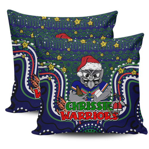 New Zealand Warriors Christmas Custom Pillow Cases - Christmas Knit Patterns Vintage Jersey Ugly Pillow Cases