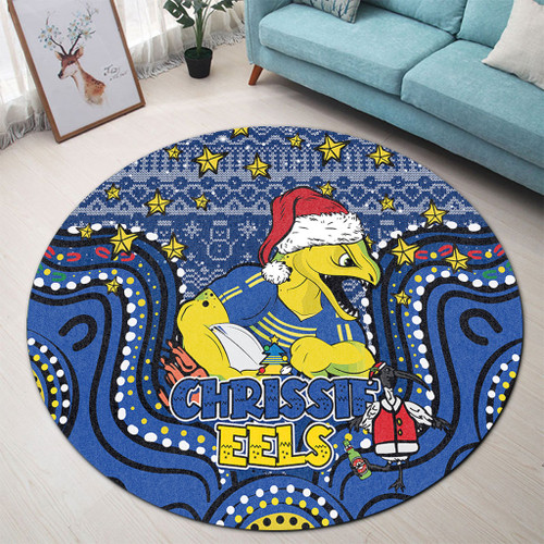 Parramatta Eels Christmas Custom Round Rug - Christmas Knit Patterns Vintage Jersey Ugly Round Rug Parramatta Eels Christmas Custom Round Rug - Christmas Knit Patterns Vintage Jersey Ugly Round Rug