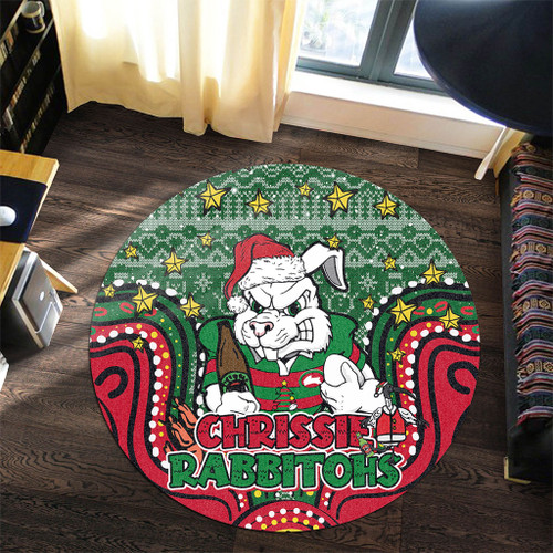South Sydney Rabbitohs Custom Round Rug - Christmas Knit Patterns Vintage Jersey Ugly Round Rug South Sydney Rabbitohs Custom Round Rug - Christmas Knit Patterns Vintage Jersey Ugly Round Rug