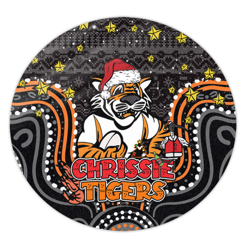 Wests Tigers Christmas Custom Round Rug - Christmas Knit Patterns Vintage Jersey Ugly Round Rug Wests Tigers Christmas Custom Round Rug - Christmas Knit Patterns Vintage Jersey Ugly Round Rug