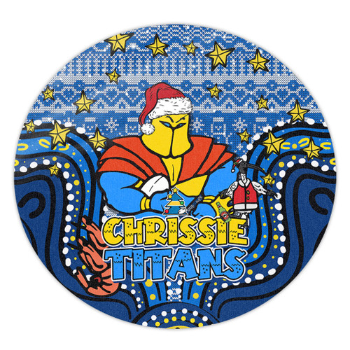 Gold Coast Titans Christmas Custom Round Rug - Christmas Knit Patterns Vintage Jersey Ugly Round Rug Gold Coast Titans Christmas Custom Round Rug - Christmas Knit Patterns Vintage Jersey Ugly Round Rug