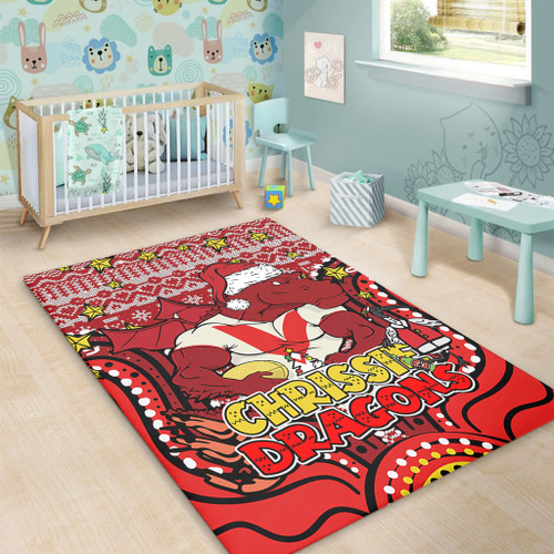 St. George Illawarra Dragons Christmas Custom Area Rug - Christmas Knit Patterns Vintage Jersey Ugly Area Rug St. George Illawarra Dragons Christmas Custom Area Rug - Christmas Knit Patterns Vintage Jersey Ugly Area Rug