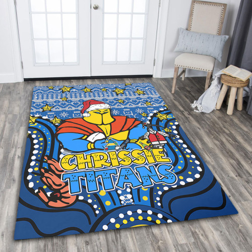 Gold Coast Titans Christmas Custom Area Rug - Christmas Knit Patterns Vintage Jersey Ugly Area Rug Gold Coast Titans Christmas Custom Area Rug - Christmas Knit Patterns Vintage Jersey Ugly Area Rug
