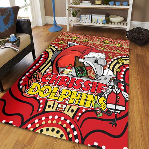 Redcliffe Dolphins Christmas Custom Area Rug - Christmas Knit Patterns Vintage Jersey Ugly Area Rug Redcliffe Dolphins Christmas Custom Area Rug - Christmas Knit Patterns Vintage Jersey Ugly Area Rug