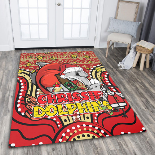 Redcliffe Dolphins Christmas Custom Area Rug - Christmas Knit Patterns Vintage Jersey Ugly Area Rug Redcliffe Dolphins Christmas Custom Area Rug - Christmas Knit Patterns Vintage Jersey Ugly Area Rug