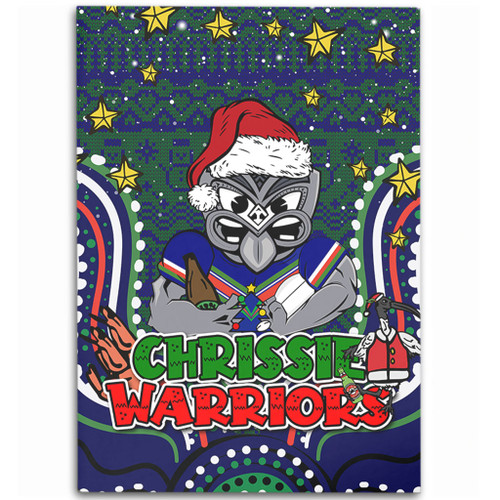 New Zealand Warriors Christmas Custom Area Rug - Christmas Knit Patterns Vintage Jersey Ugly Area Rug