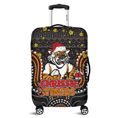 Wests Tigers Christmas Custom Luggage Cover - Christmas Knit Patterns Vintage Jersey Ugly Luggage Cover Wests Tigers Christmas Custom Luggage Cover - Christmas Knit Patterns Vintage Jersey Ugly Luggage Cover