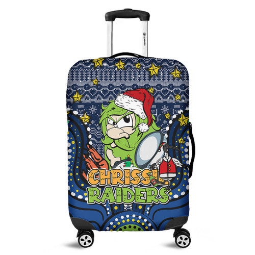 Canberra Raiders Christmas Custom Luggage Cover - Christmas Knit Patterns Vintage Jersey Ugly Luggage Cover Canberra Raiders Christmas Custom Luggage Cover - Christmas Knit Patterns Vintage Jersey Ugly Luggage Cover