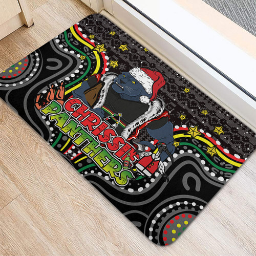 Penrith Panthers Christmas Custom Doormat - Christmas Knit Patterns Vintage Jersey Ugly Doormat Penrith Panthers Christmas Custom Doormat - Christmas Knit Patterns Vintage Jersey Ugly Doormat