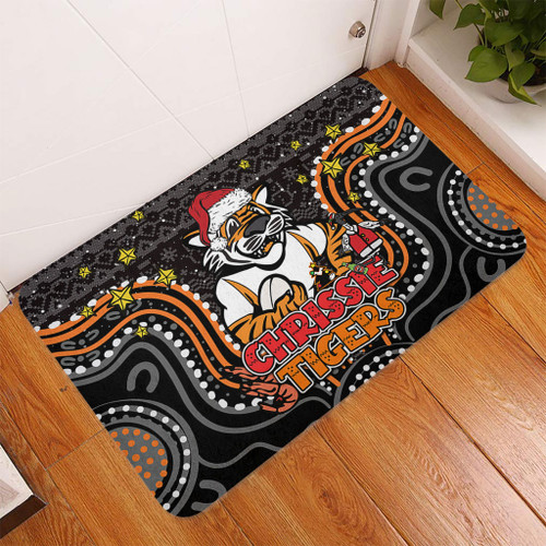 Wests Tigers Christmas Custom Doormat - Christmas Knit Patterns Vintage Jersey Ugly Doormat Wests Tigers Christmas Custom Doormat - Christmas Knit Patterns Vintage Jersey Ugly Doormat