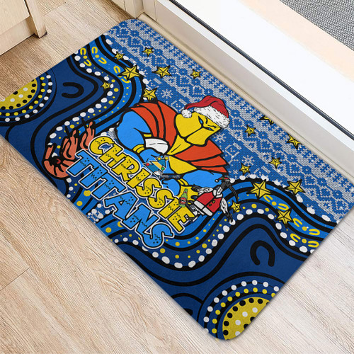 Gold Coast Titans Christmas Custom Doormat - Christmas Knit Patterns Vintage Jersey Ugly Doormat Gold Coast Titans Christmas Custom Doormat - Christmas Knit Patterns Vintage Jersey Ugly Doormat