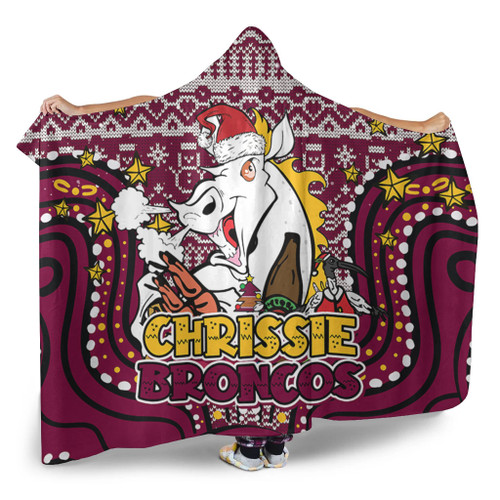 Brisbane Broncos Christmas Custom Hooded Blanket - Christmas Knit Patterns Vintage Jersey Ugly Hooded Blanket Brisbane Broncos Christmas Custom Hooded Blanket - Christmas Knit Patterns Vintage Jersey Ugly Hooded Blanket