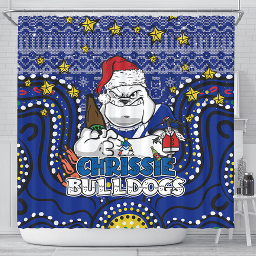 Canterbury-Bankstown Bulldogs Christmas Custom Shower Curtain - Christmas Knit Patterns Vintage Jersey Ugly Shower Curtain Canterbury-Bankstown Bulldogs Christmas Custom Shower Curtain - Christmas Knit Patterns Vintage Jersey Ugly Shower Curtain