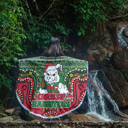 South Sydney Rabbitohs Custom Beach Blanket - Christmas Knit Patterns Vintage Jersey Ugly Beach Blanket South Sydney Rabbitohs Custom Beach Blanket - Christmas Knit Patterns Vintage Jersey Ugly Beach Blanket