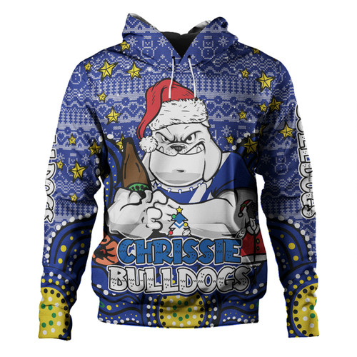 Canterbury-Bankstown Bulldogs Christmas Custom Hoodie - Christmas Knit Patterns Vintage Jersey Ugly Hoodie