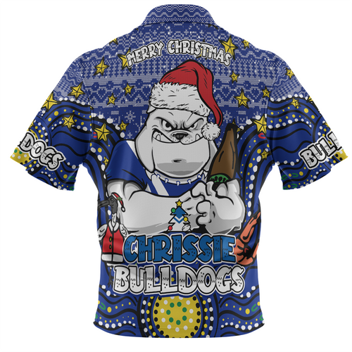 Canterbury-Bankstown Bulldogs Christmas Custom Hawaiian Shirt - Christmas Knit Patterns Vintage Jersey Ugly Hawaiian Shirt