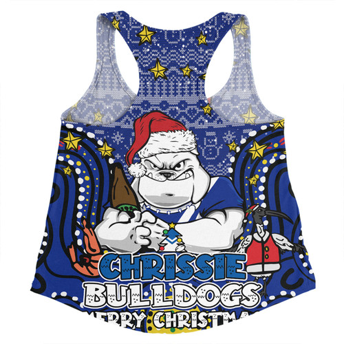 Canterbury-Bankstown Bulldogs Christmas Custom Women Racerback Singlet - Christmas Knit Patterns Vintage Jersey Ugly Women Racerback Singlet Canterbury-Bankstown Bulldogs Christmas Custom Women Racerback Singlet - Christmas Knit Patterns Vintage Jersey Ugly Women Racerback Singlet