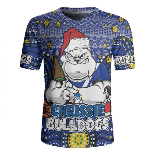 Canterbury-Bankstown Bulldogs Christmas Custom Rugby Jersey - Christmas Knit Patterns Vintage Jersey Ugly Rugby Jersey