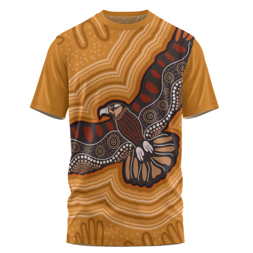 Australia Eagle Aboriginal T-shirt - Aboriginal Eagles With Dot Painting Pattern T-shirt