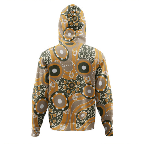 Australia Aboriginal Hoodie - Orange Aboriginal Dot Art Inspired Hoodie Australia Aboriginal Hoodie - Orange Aboriginal Dot Art Inspired Hoodie