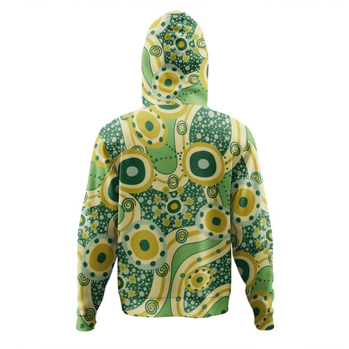 Australia Aboriginal Hoodie - Yellow Aboriginal Dot Art Inspired Hoodie Australia Aboriginal Hoodie - Yellow Aboriginal Dot Art Inspired Hoodie
