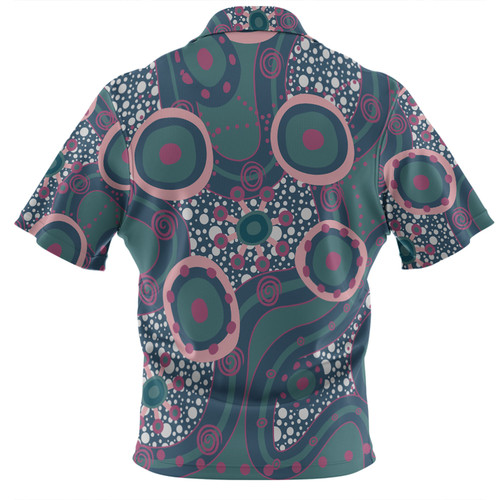 Australia Aboriginal Hawaiian Shirt - Green Aboriginal Dot Art Inspired Hawaiian Shirt Australia Aboriginal Hawaiian Shirt - Green Aboriginal Dot Art Inspired Hawaiian Shirt