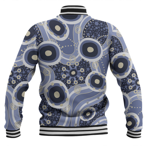 Australia Aboriginal Baseball Jacket - Purple Aboriginal Dot Art Inspired Baseball Jacket Australia Aboriginal Baseball Jacket - Purple Aboriginal Dot Art Inspired Baseball Jacket