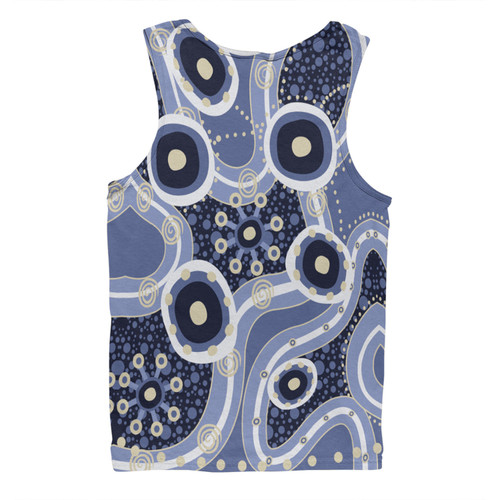 Australia Aboriginal Men Singlet - Purple Aboriginal Dot Art Inspired Men Singlet Australia Aboriginal Men Singlet - Purple Aboriginal Dot Art Inspired Men Singlet