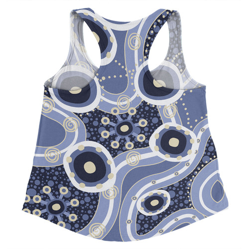 Australia Aboriginal Women Racerback Singlet - Purple Aboriginal Dot Art Inspired Women Racerback Singlet Australia Aboriginal Women Racerback Singlet - Purple Aboriginal Dot Art Inspired Women Racerback Singlet