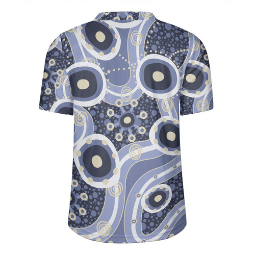 Australia Aboriginal Rugby Jersey - Purple Aboriginal Dot Art Inspired Rugby Jersey Australia Aboriginal Rugby Jersey - Purple Aboriginal Dot Art Inspired Rugby Jersey