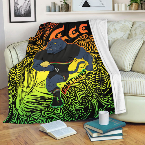 Penrith Panthers Torres Strait Islands Blanket - Torres Strait Islanders Patterns with Penrith Panthers Blanket Penrith Panthers Torres Strait Islands Blanket - Torres Strait Islanders Patterns with Penrith Panthers Blanket