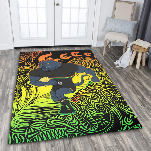 Penrith Panthers Torres Strait Islands Area Rug - Torres Strait Islanders Patterns with Penrith Panthers Area Rug Penrith Panthers Torres Strait Islands Area Rug - Torres Strait Islanders Patterns with Penrith Panthers Area Rug