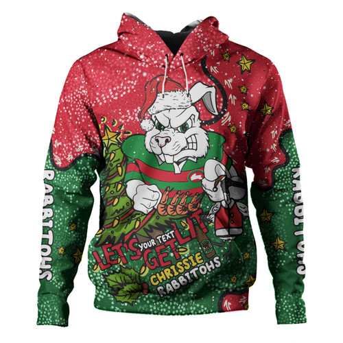 South Sydney Rabbitohs Custom Hoodie - Let's Get Lit Chrisse Pressie Hoodie South Sydney Rabbitohs Custom Hoodie - Let's Get Lit Chrisse Pressie Hoodie