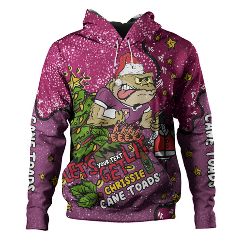 Queensland Cane Toads Christmas Custom Hoodie - Let's Get Lit Chrisse Pressie Hoodie Queensland Cane Toads Christmas Custom Hoodie - Let's Get Lit Chrisse Pressie Hoodie