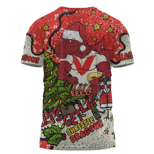 St. George Illawarra Dragons Christmas Custom T-shirt - Let's Get Lit Chrisse Pressie T-shirt St. George Illawarra Dragons Christmas Custom T-shirt - Let's Get Lit Chrisse Pressie T-shirt