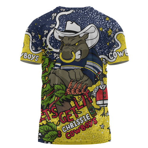 North Queensland Cowboys Christmas Custom T-shirt - Let's Get Lit Chrisse Pressie T-shirt North Queensland Cowboys Christmas Custom T-shirt - Let's Get Lit Chrisse Pressie T-shirt