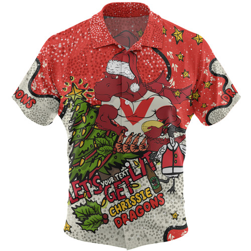 St. George Illawarra Dragons Christmas Custom Hawaiian Shirt - Let's Get Lit Chrisse Pressie Hawaiian Shirt St. George Illawarra Dragons Christmas Custom Hawaiian Shirt - Let's Get Lit Chrisse Pressie Hawaiian Shirt