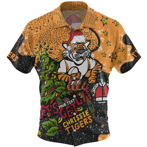 Wests Tigers Christmas Custom Hawaiian Shirt - Let's Get Lit Chrisse Pressie Hawaiian Shirt Wests Tigers Christmas Custom Hawaiian Shirt - Let's Get Lit Chrisse Pressie Hawaiian Shirt