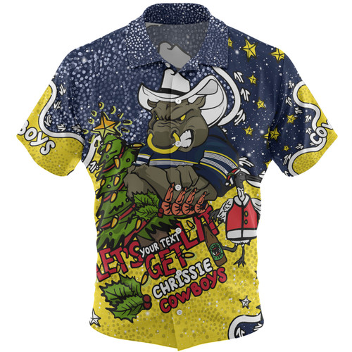 North Queensland Cowboys Christmas Custom Hawaiian Shirt - Let's Get Lit Chrisse Pressie Hawaiian Shirt North Queensland Cowboys Christmas Custom Hawaiian Shirt - Let's Get Lit Chrisse Pressie Hawaiian Shirt