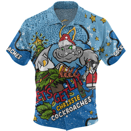 New South Wales Cockroaches Christmas Custom Hawaiian Shirt - Let's Get Lit Chrisse Pressie Hawaiian Shirt New South Wales Cockroaches Christmas Custom Hawaiian Shirt - Let's Get Lit Chrisse Pressie Hawaiian Shirt