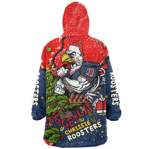 Sydney Roosters Christmas Custom Snug Hoodie - Let's Get Lit Chrisse Pressie Snug Hoodie Sydney Roosters Christmas Custom Snug Hoodie - Let's Get Lit Chrisse Pressie Snug Hoodie