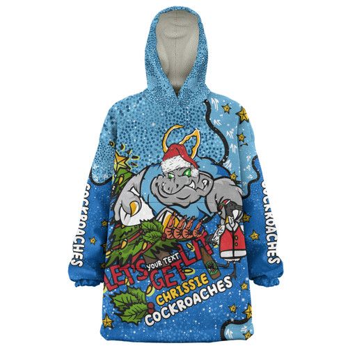 New South Wales Cockroaches Christmas Custom Snug Hoodie - Let's Get Lit Chrisse Pressie Snug Hoodie New South Wales Cockroaches Christmas Custom Snug Hoodie - Let's Get Lit Chrisse Pressie Snug Hoodie