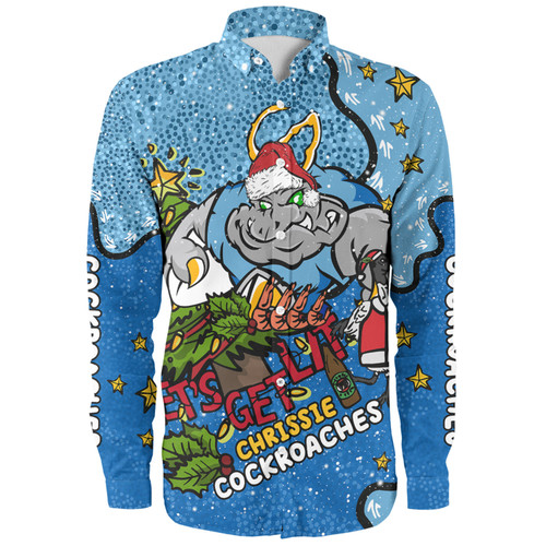 New South Wales Cockroaches Christmas Custom Long Sleeve Shirt - Let's Get Lit Chrisse Pressie Long Sleeve Shirt