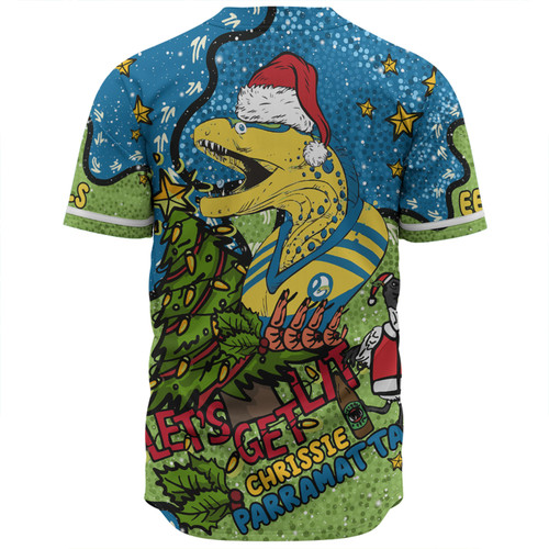 Parramatta Eels Christmas Custom Baseball Shirt - Let's Get Lit Chrisse Pressie Baseball Shirt Parramatta Eels Christmas Custom Baseball Shirt - Let's Get Lit Chrisse Pressie Baseball Shirt