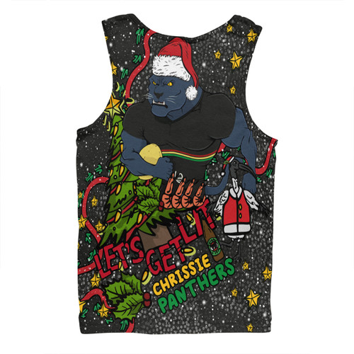 Penrith Panthers Christmas Custom Men Singlet - Let's Get Lit Chrisse Pressie Men Singlet Penrith Panthers Christmas Custom Men Singlet - Let's Get Lit Chrisse Pressie Men Singlet