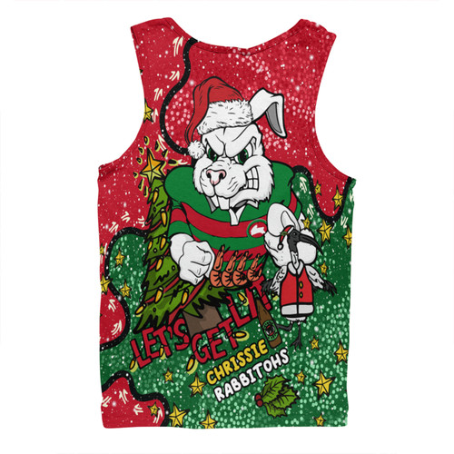 South Sydney Rabbitohs Custom Men Singlet - Let's Get Lit Chrisse Pressie Men Singlet South Sydney Rabbitohs Custom Men Singlet - Let's Get Lit Chrisse Pressie Men Singlet