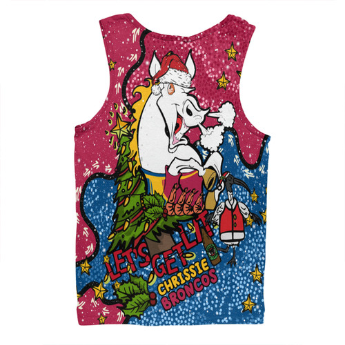 Brisbane Broncos Christmas Custom Men Singlet - Let's Get Lit Chrisse Pressie Men Singlet Brisbane Broncos Christmas Custom Men Singlet - Let's Get Lit Chrisse Pressie Men Singlet