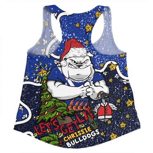 Canterbury-Bankstown Bulldogs Christmas Custom Women Racerback Singlet - Let's Get Lit Chrisse Pressie Women Racerback Singlet Canterbury-Bankstown Bulldogs Christmas Custom Women Racerback Singlet - Let's Get Lit Chrisse Pressie Women Racerback Singlet
