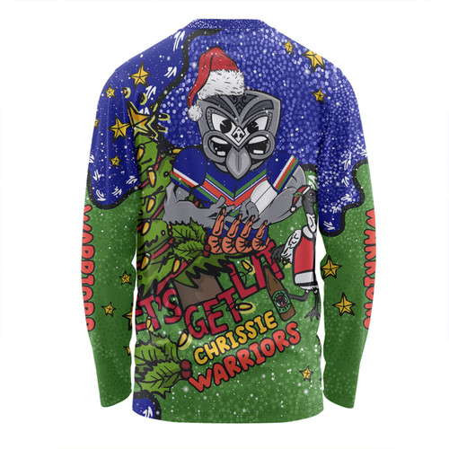 New Zealand Warriors Christmas Custom Long Sleeve T-shirt - Let's Get Lit Chrisse Pressie Long Sleeve T-shirt New Zealand Warriors Christmas Custom Long Sleeve T-shirt - Let's Get Lit Chrisse Pressie Long Sleeve T-shirt